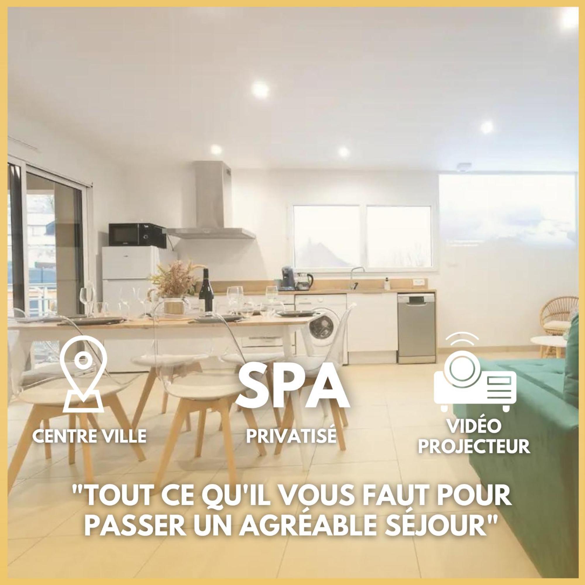 Appart Hotel La Gacilly-Centre Ville-Spa-Parking מראה חיצוני תמונה