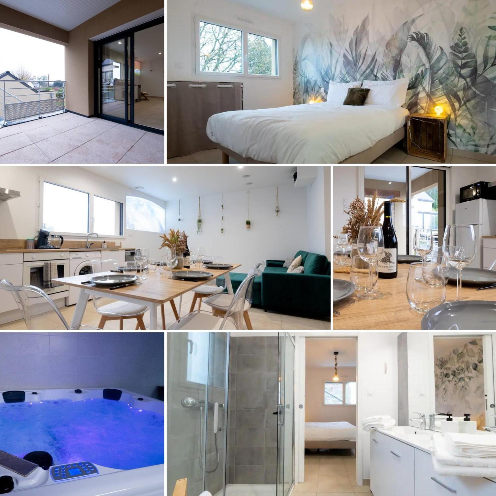 Appart Hotel La Gacilly-Centre Ville-Spa-Parking מראה חיצוני תמונה