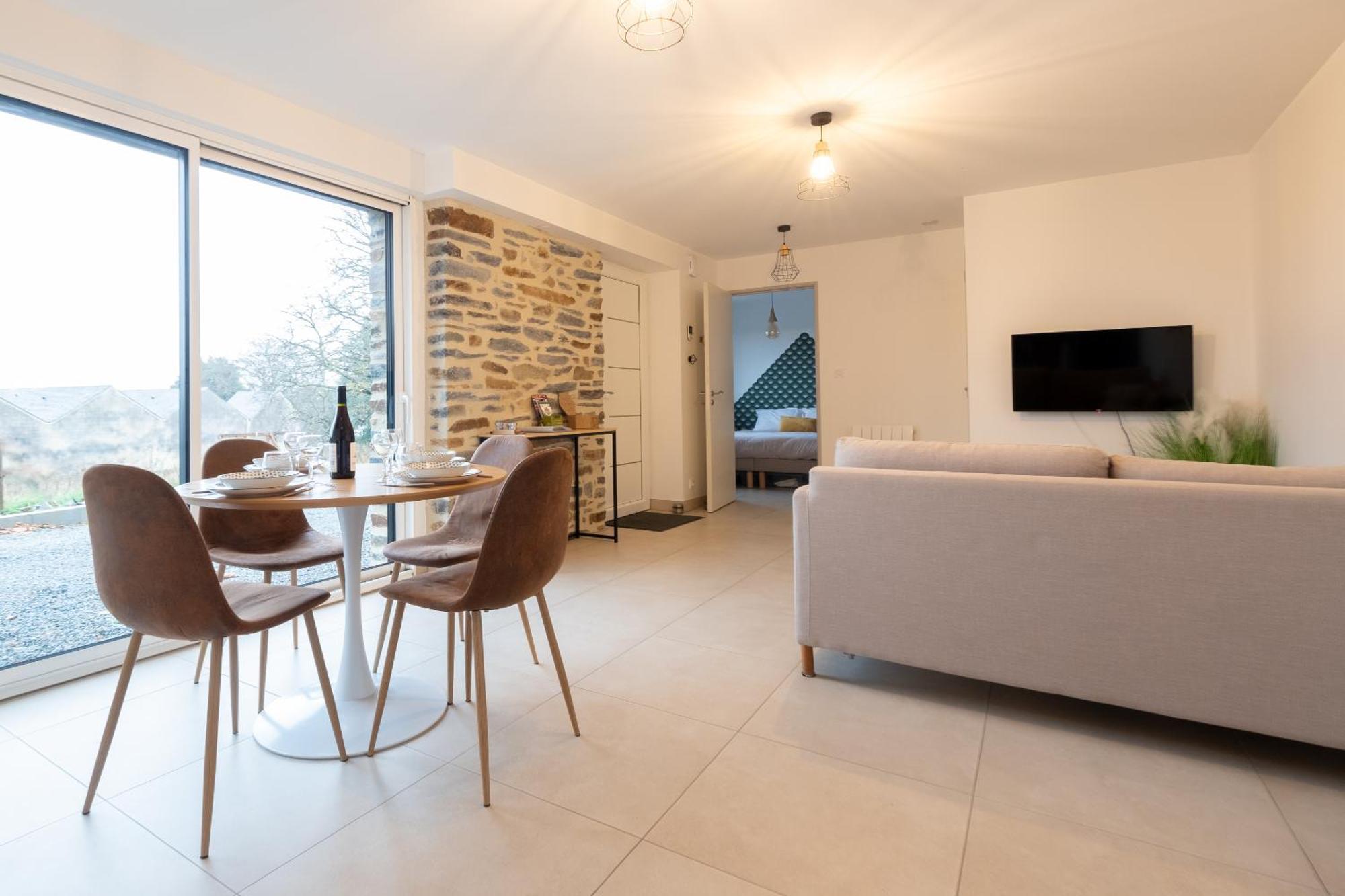 Appart Hotel La Gacilly-Centre Ville-Spa-Parking מראה חיצוני תמונה